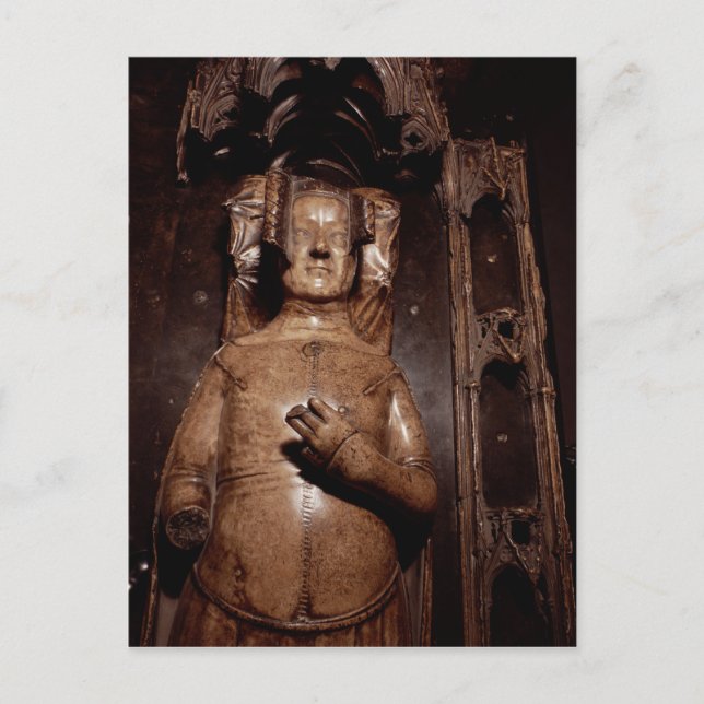 Effigy of Philippa of Hainault Postcard (Front)