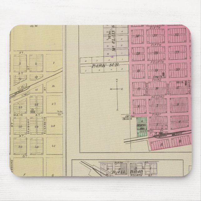 Effingham, Muscotah, Lancaster, Kansas Mouse Mat (Front)