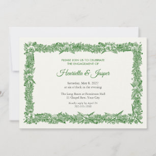 Efflorescent Upburst Engagement Party Invitation