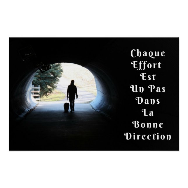 “Effort” affiche citation positive Poster (Front)