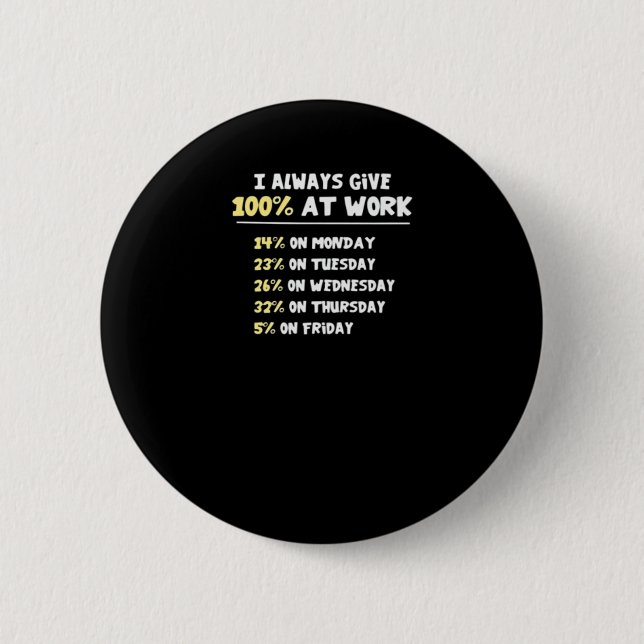 Effort At Work Essential - Hardly Working 6 Cm Round Badge (Front)