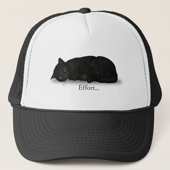Effort Cat Trucker Hat (Front)