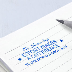 Effort Doing A Great Job Personalised Teachers Self-inking Stamp
