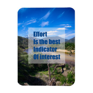 Effort is the best indicator of interest magnet