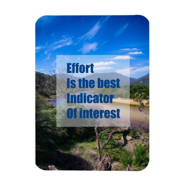 Effort is the best indicator of interest magnet (Vertical)