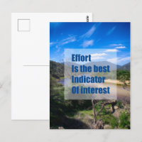 Effort is the best indicator of interest