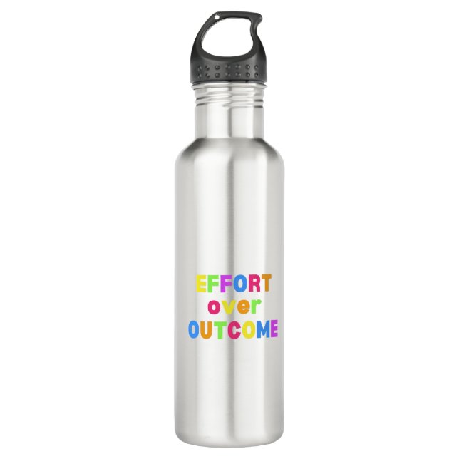 Effort over outcome travel mug (Front)