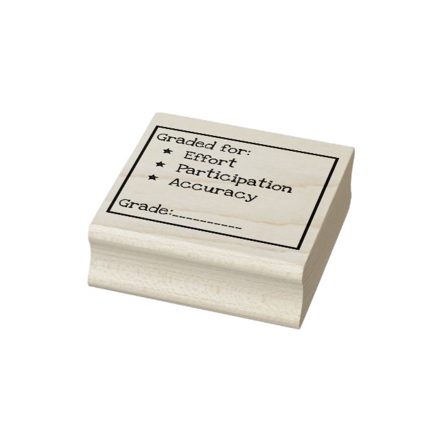 Effort / Participation / Accuracy Grading Stamp (Stamp)