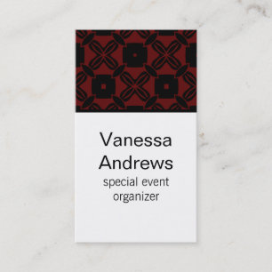 Effortless Beauty Business Card, Red Card