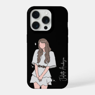 Effortless beauty Girl Customisable iPhone 15 Pro Case