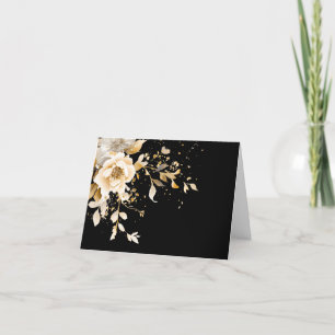 Effortless Elegance Floral Blank Note Card