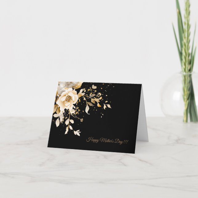 Effortless Elegance Floral Mother's Day Card (Front)