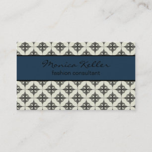 Effortlessly Stylish Business Card, Royal Blue Card