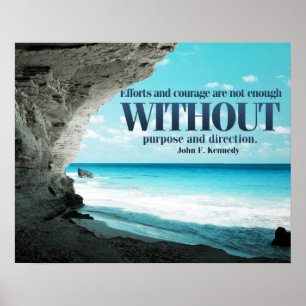 Efforts and Courage Custom Poster