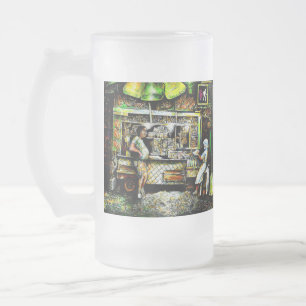 Effulgent Frosted Glass Beer Mug