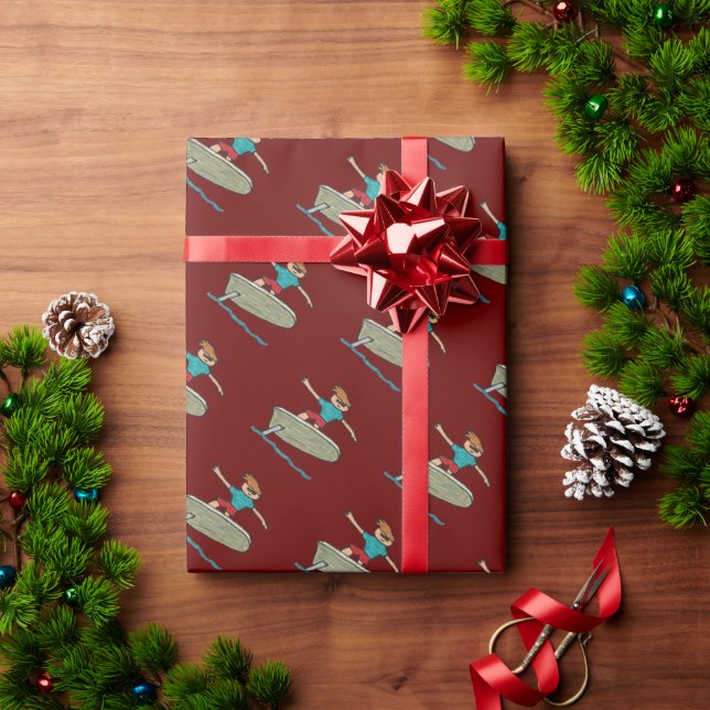 eFoil Surfing Wrapping Paper (Holiday Gift)