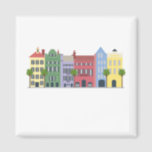 EFxZ_18_RainbowRowXmas-01 Magnet<br><div class="desc">This sweet illustration of Charleston's historic Rainbow Row is a great souvenir from one of the world's most famous (and most charming) cities.</div>