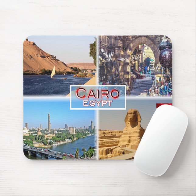 EG Cairo - River Nile - Khan el Khalili - Mouse Mat (With Mouse)