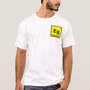 Eg - Electric Guitar Music Chemistry Symbol T-Shirt