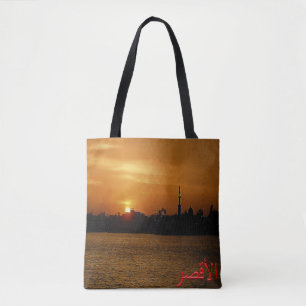 EG ^ Luxor - Nile Valley - panorama - at night Tote Bag