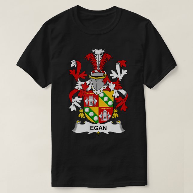 Egan Coat of Arms  Family Crest  T-Shirt (Design Front)