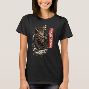 Egendary Animals Japanese Dragon Tokio Graphic Wom T-Shirt