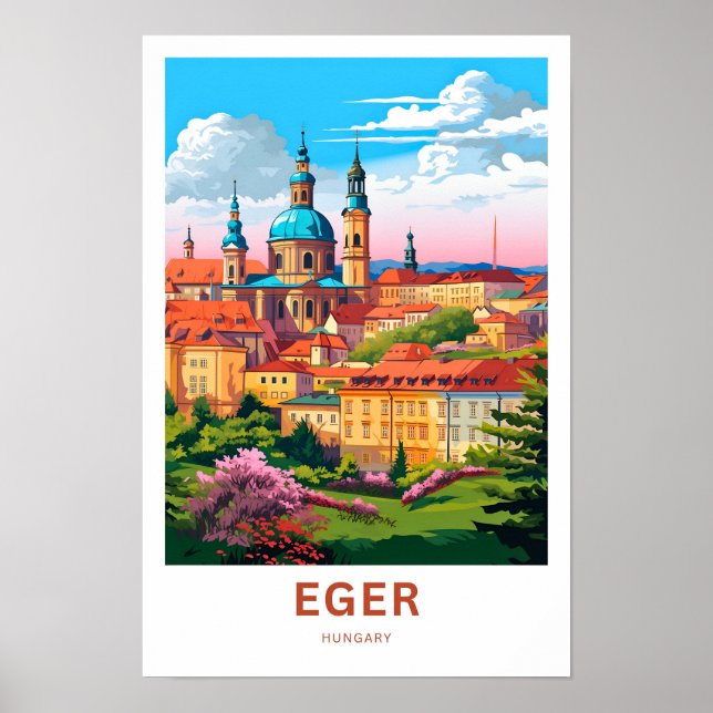 Eger Hungary Travel Print (Front)