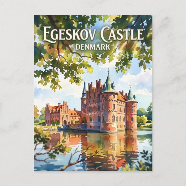 Egeskov Castle Denmark Postcard (Front)