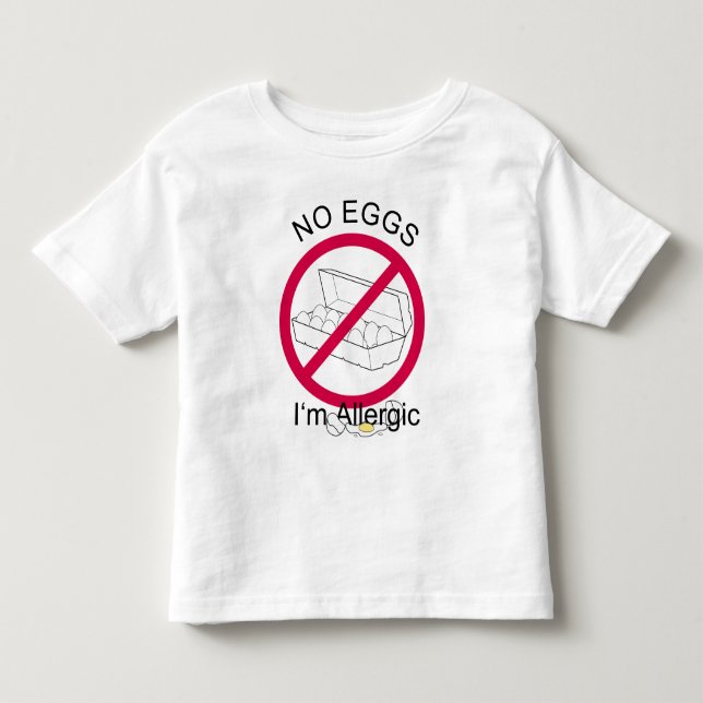 Egg Allergy Toddler T-Shirt (Front)