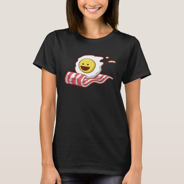 Egg And Bacon Breakfast T-Shirt (Front)