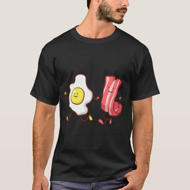 Egg And Bacon Breakfast T-Shirt (Front)