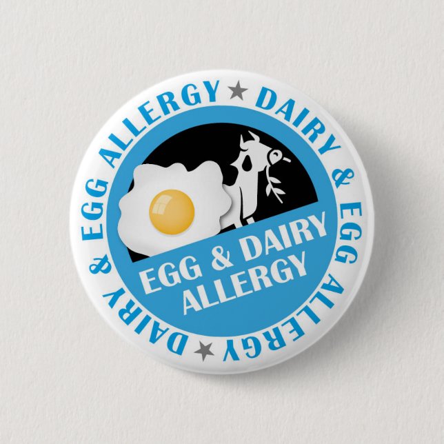 Egg and Dairy Allergy Badge (Front)