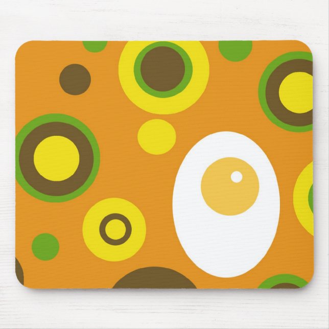 Egg and Polka Dots! Mouse Mat (Front)