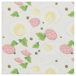Egg and Sausage Pattern Fabric