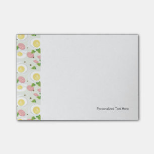 Egg and Sausage Pattern Post-it Notes