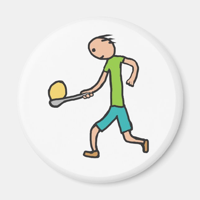 Egg And Spoon Race Magnet (Front)