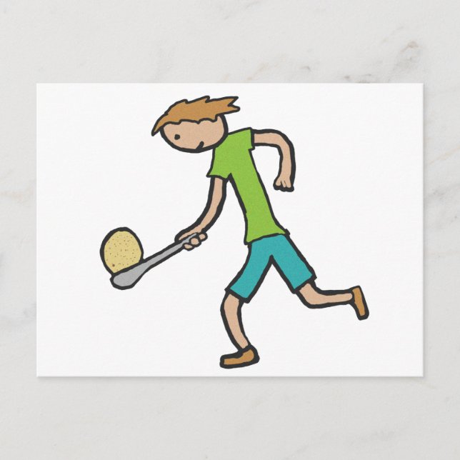 Egg And Spoon Race Postcard (Front)