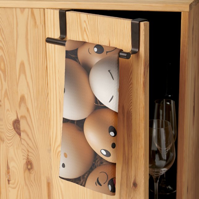 Egg Antics - Kitchen Towel (Thirds Fold)