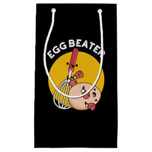 Egg Beater Funny Boxing Pun Dark BG Small Gift Bag