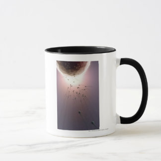 Egg being fertilised by sperm mug