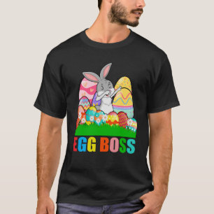 Egg Boss Easter Dabbing Bunny Kids Toddler Boys Gi T-Shirt