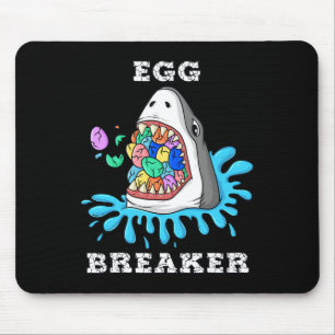 Egg Breaker Shark Easter Fun Boys Girls Kids 1 Mouse Mat