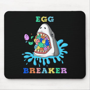 Egg Breaker Shark Easter Fun Boys Girls Kids Mouse Mat