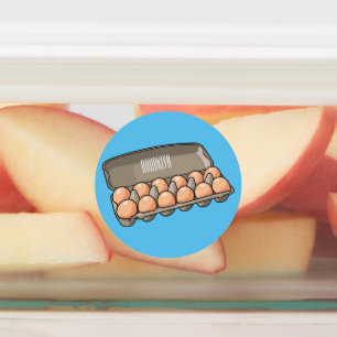 Egg carton cartoon illustration