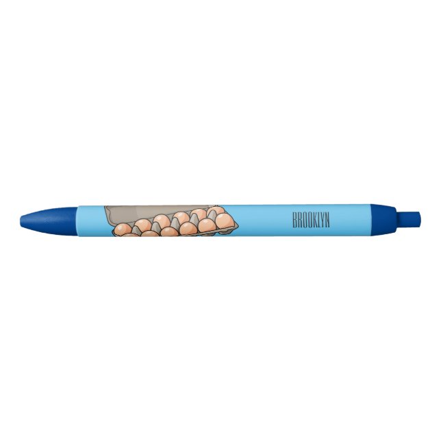 Egg carton cartoon illustration  black ink pen (Front)