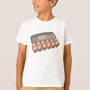 Egg carton cartoon illustration T-Shirt