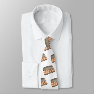 Egg carton cartoon illustration  tie