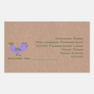 Egg Carton Label Chickens Farm Farmers Market