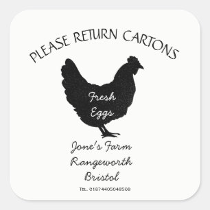 Egg Carton Label customise egg box free range