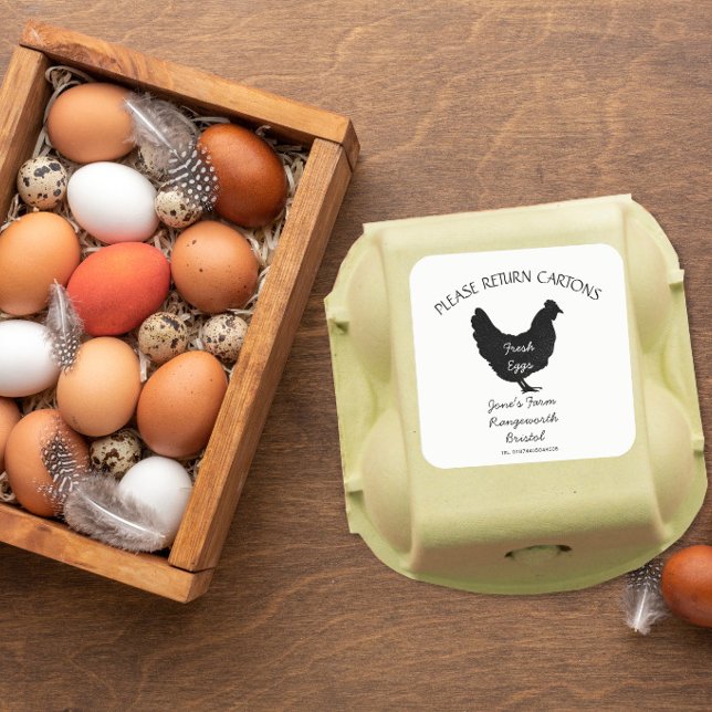 Egg Carton Label customise egg box free range (Creator Uploaded)